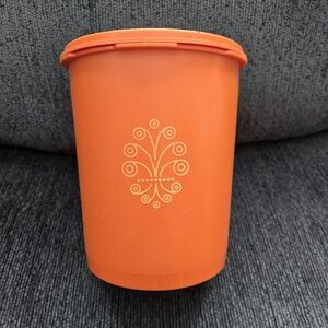 Vintage Tupperware Canister Orange